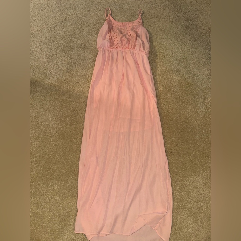 No Boundaries Pink Maxi Dress